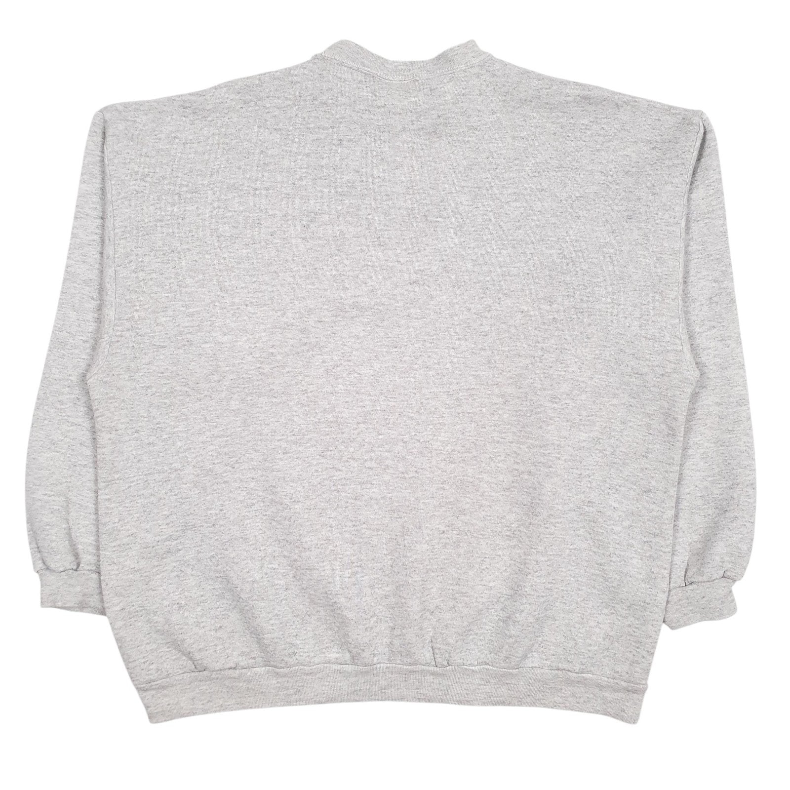 Mens Grey Tultex Graphic Vintage 90s Crewneck Jumper