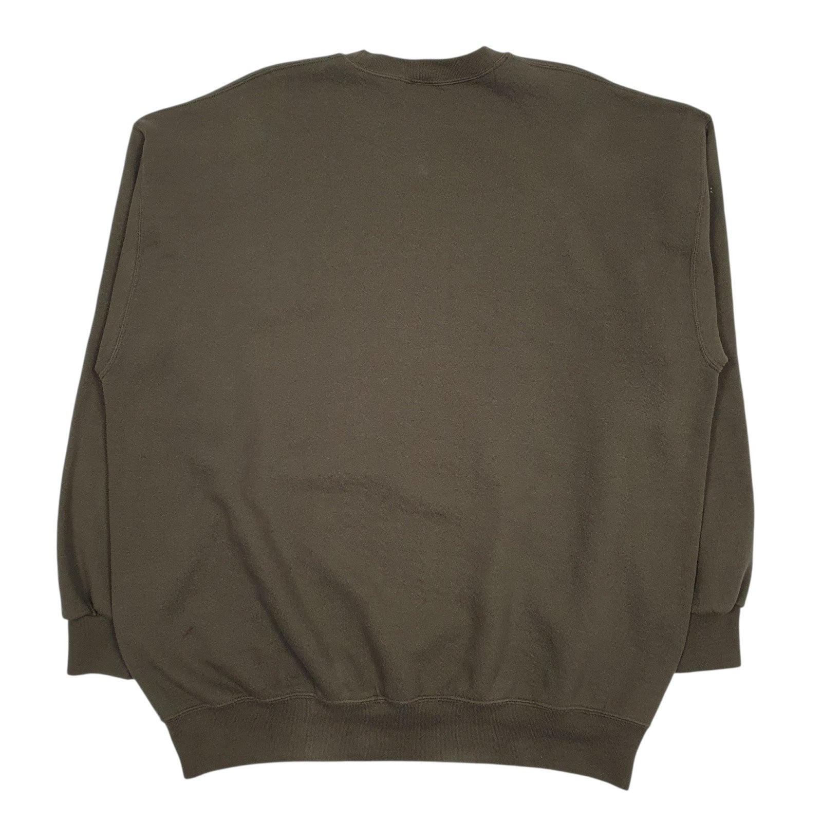 Mens Green Soffe Sweats Militairy USMC Vintage 90s Made In USA Crewneck Jumper