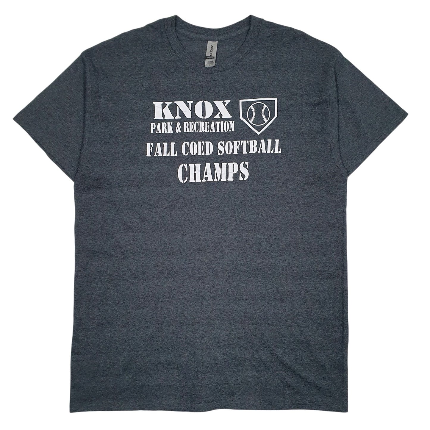Mens Grey Gildan Know Park & Recreation Short Sleeve T Shirt