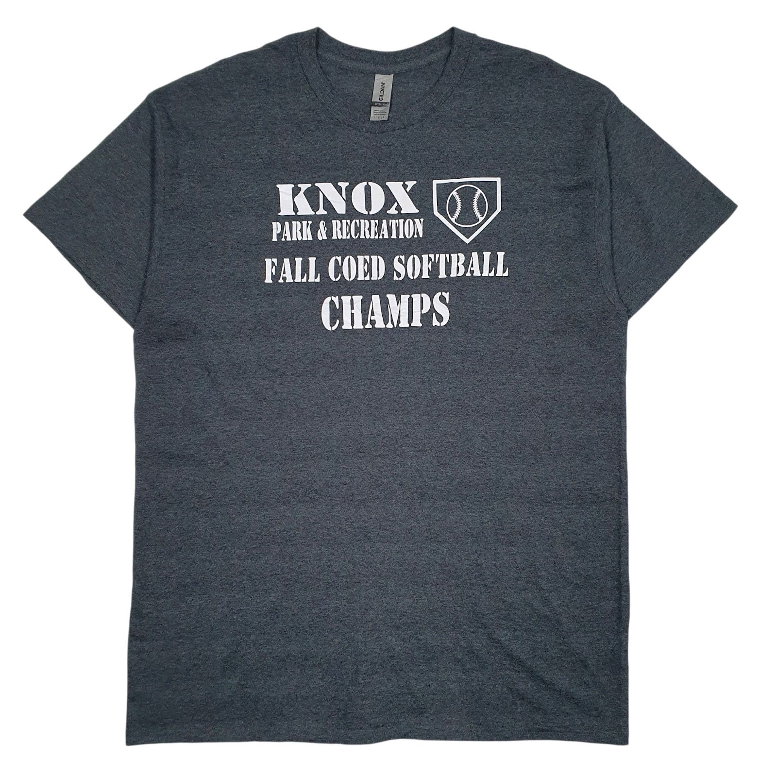 Mens Grey Gildan Know Park & Recreation Short Sleeve T Shirt