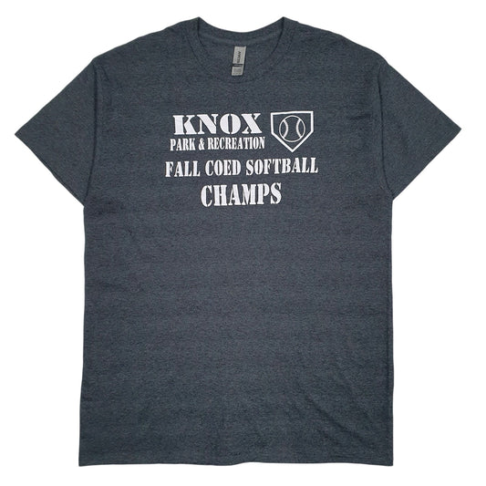 Mens Grey Gildan Know Park & Recreation Short Sleeve T Shirt