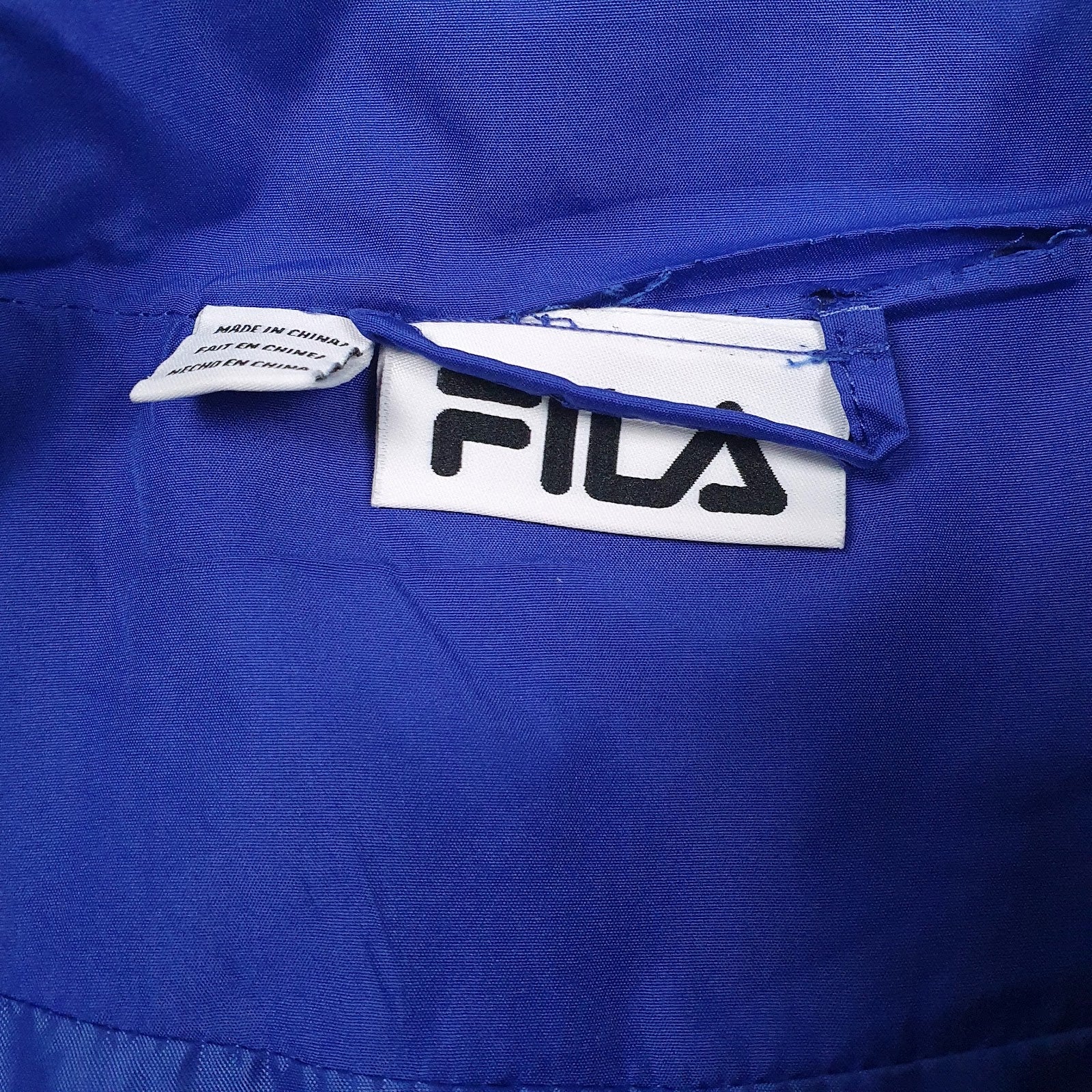 Mens Blue Fila   Coat