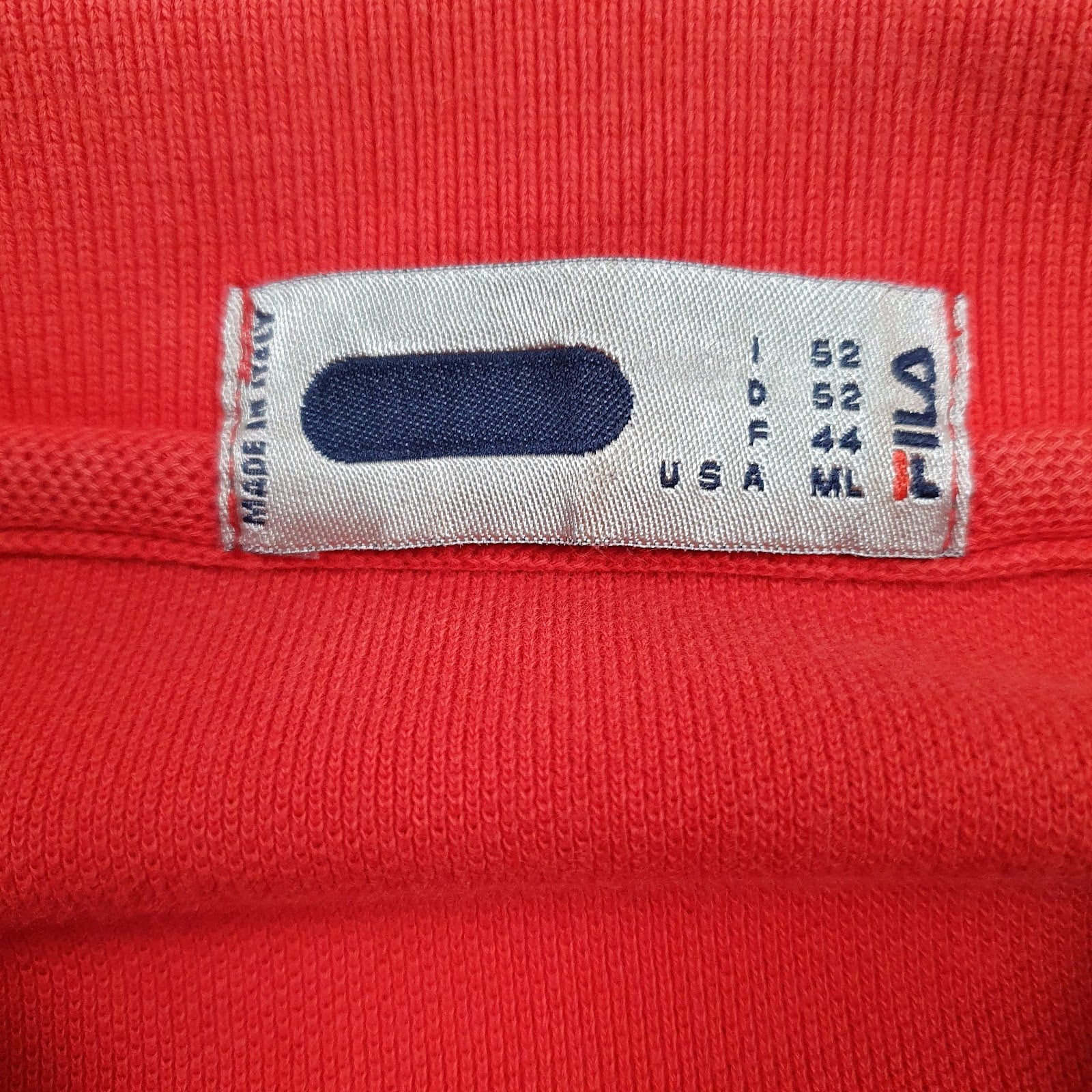 Mens Red Fila   Polo Shirt
