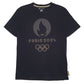 Mens Black Olympics Official Paris 2024 Short Sleeve T Shirt