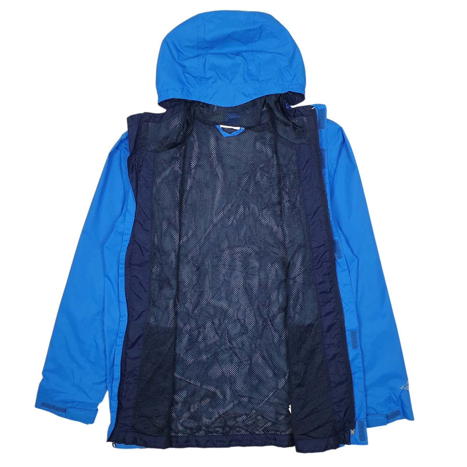 Mens Blue Columbia Sportswear Company Lightweight Full Zip Coat