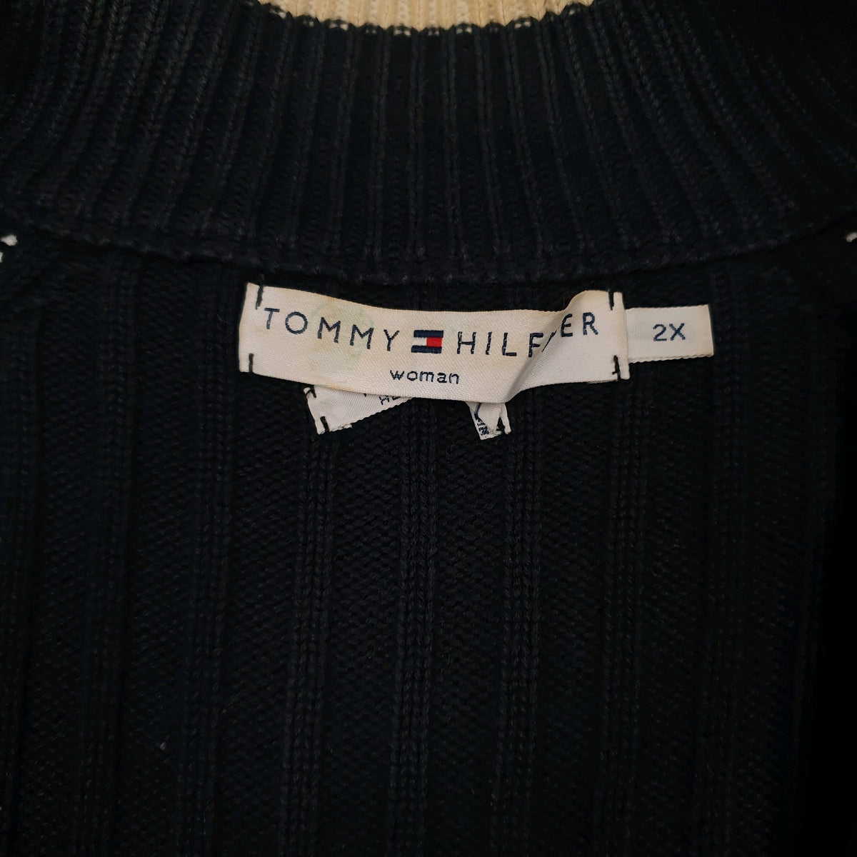 Womens Navy Tommy Hilfiger  Full Zip Jumper