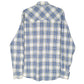 Mens Blue Marlboro Vintage Pearl Snap  Shirt