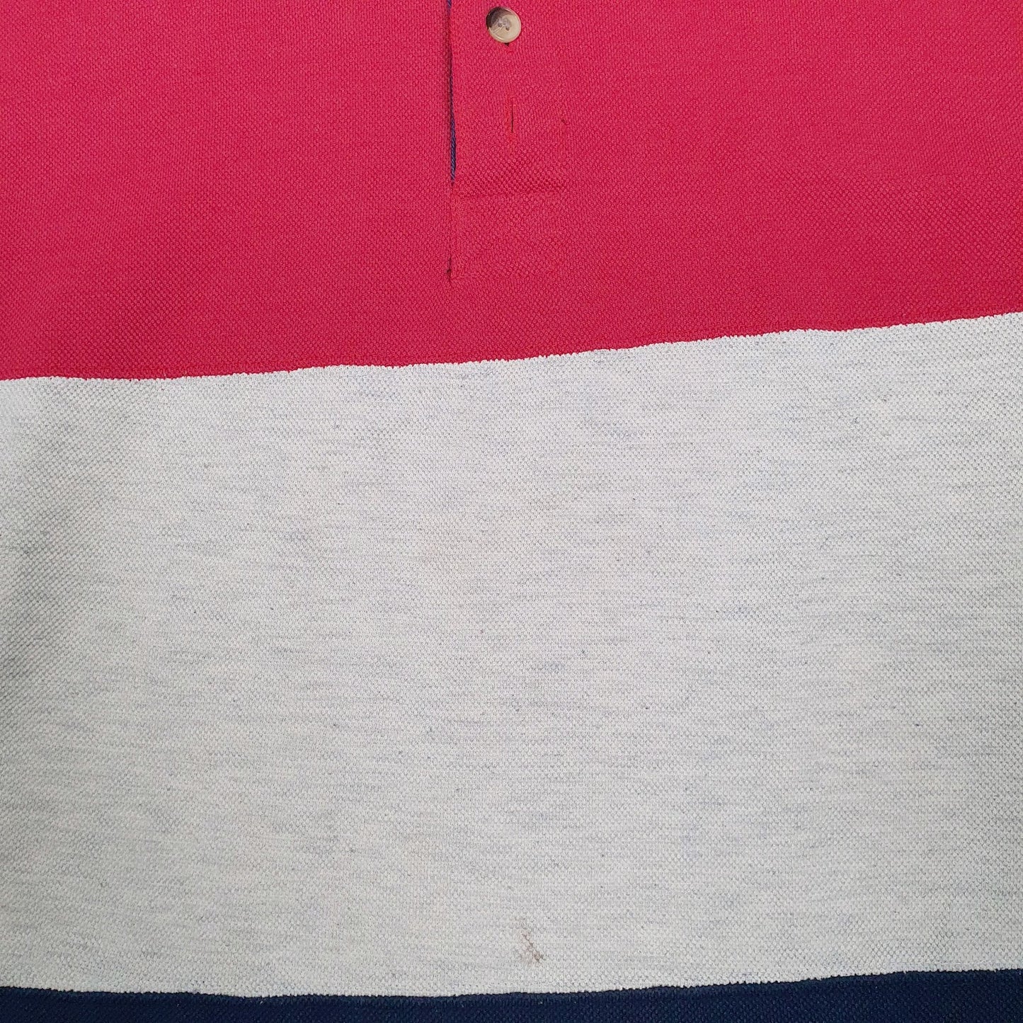 Mens Red Unbranded Rugby  Polo Shirt
