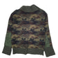 Womens Green Unbranded Camo Camouflage Army Military Quarter Zip Jumper