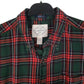 Mens Green St Johns Bay Flannel Plaid  Shirt