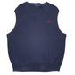 Mens Navy Polo Ralph Lauren Pima Gilet Jumper