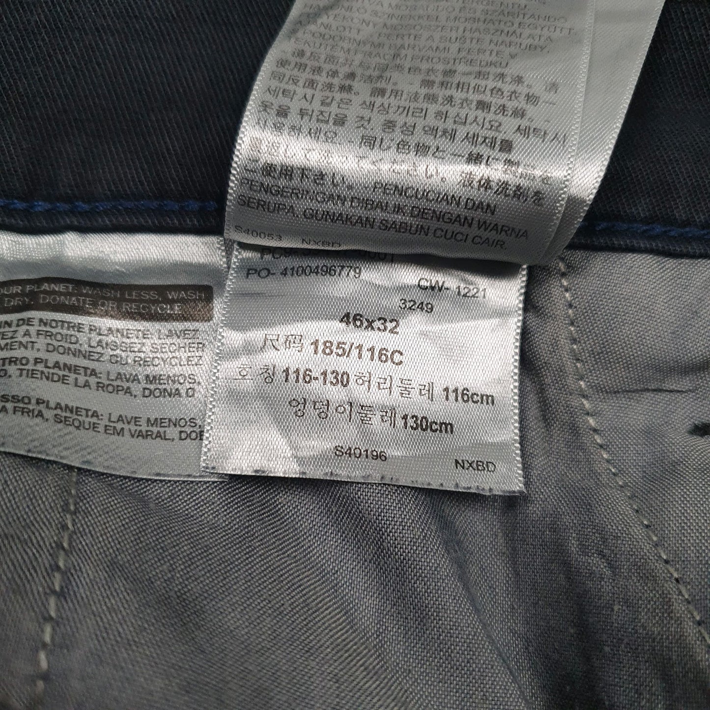 Mens Black Levis   Trousers