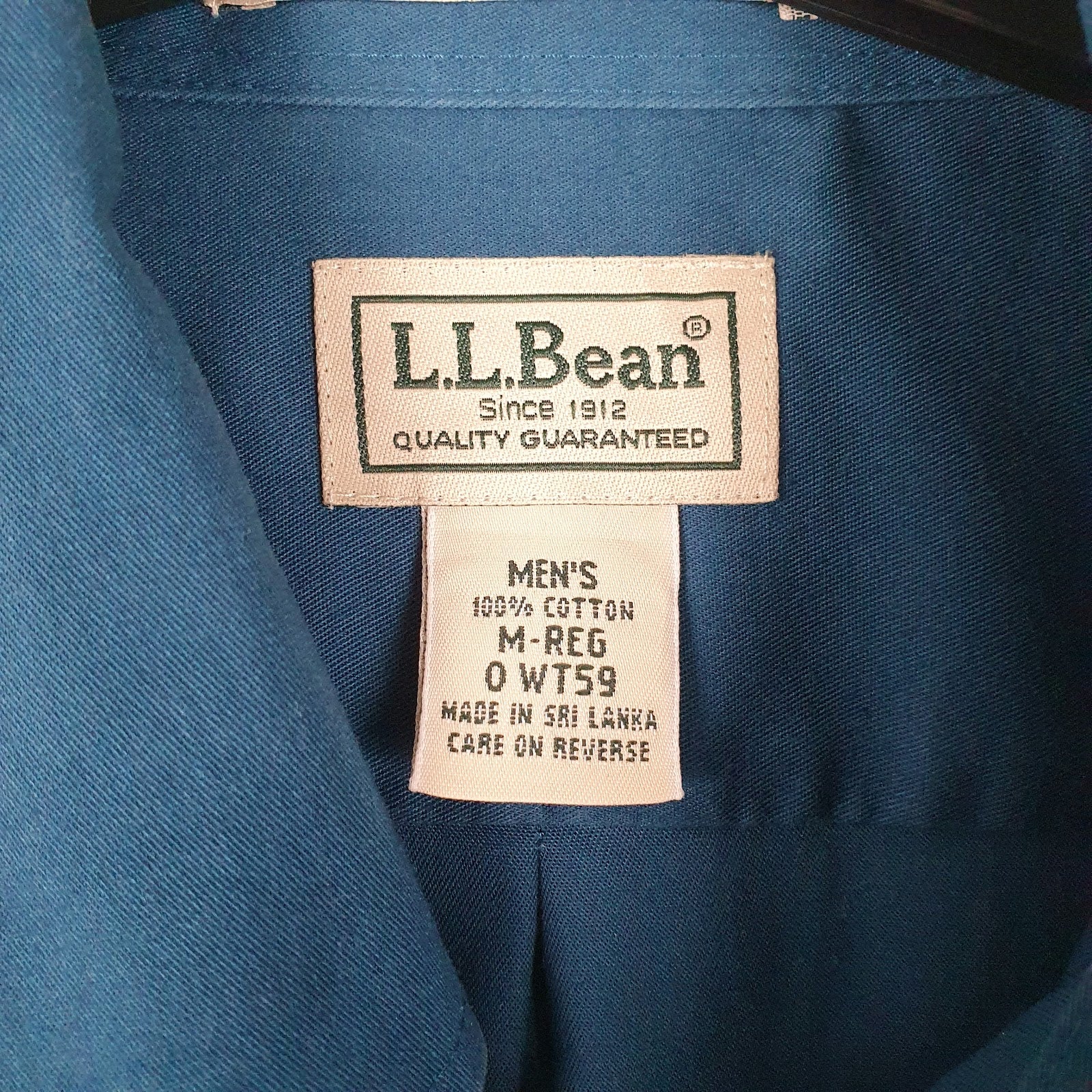 Mens Blue L.L.Bean   Shirt
