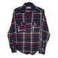 Mens Grey Alcott Flannel Long Sleeve Shirt
