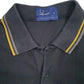 Mens Black Fred Perry  Hoodie Polo Shirt