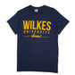 Mens Navy Gildan Wilkes University Short Sleeve T Shirt