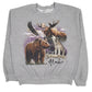 Mens Grey Gildan Graphic Crewneck Jumper
