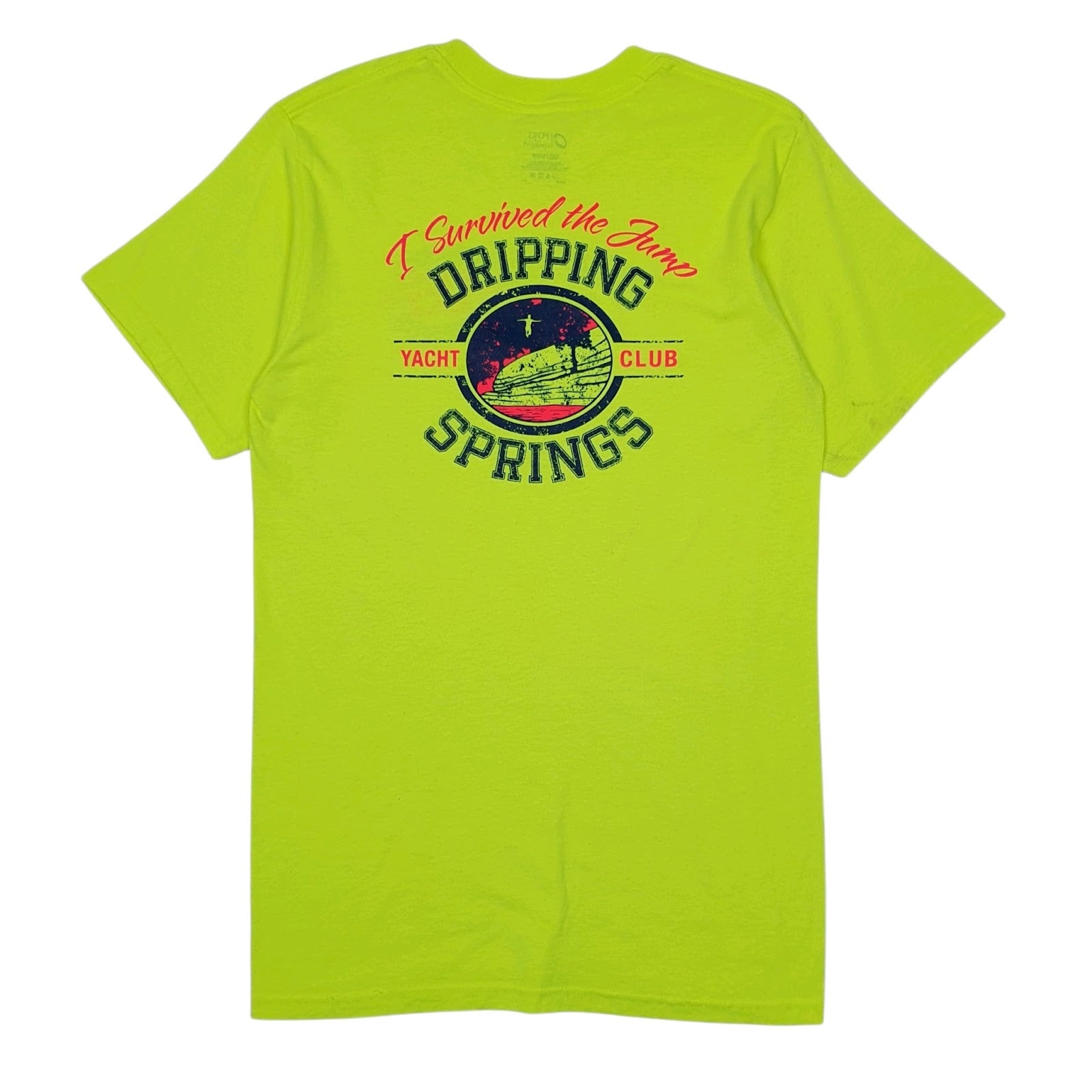 Mens Yellow Port & Company Dripping Springs  T Shirt