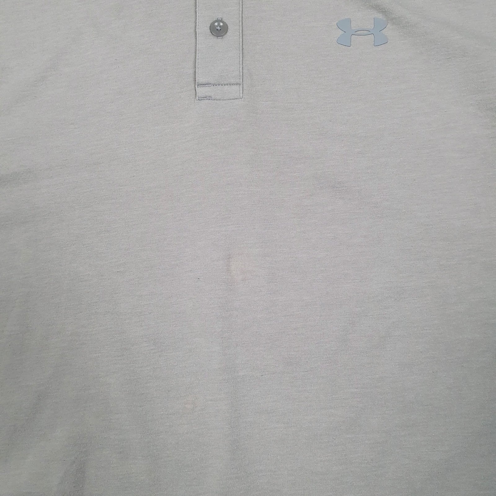 Mens Grey Underarmour  Hoodie Polo Shirt