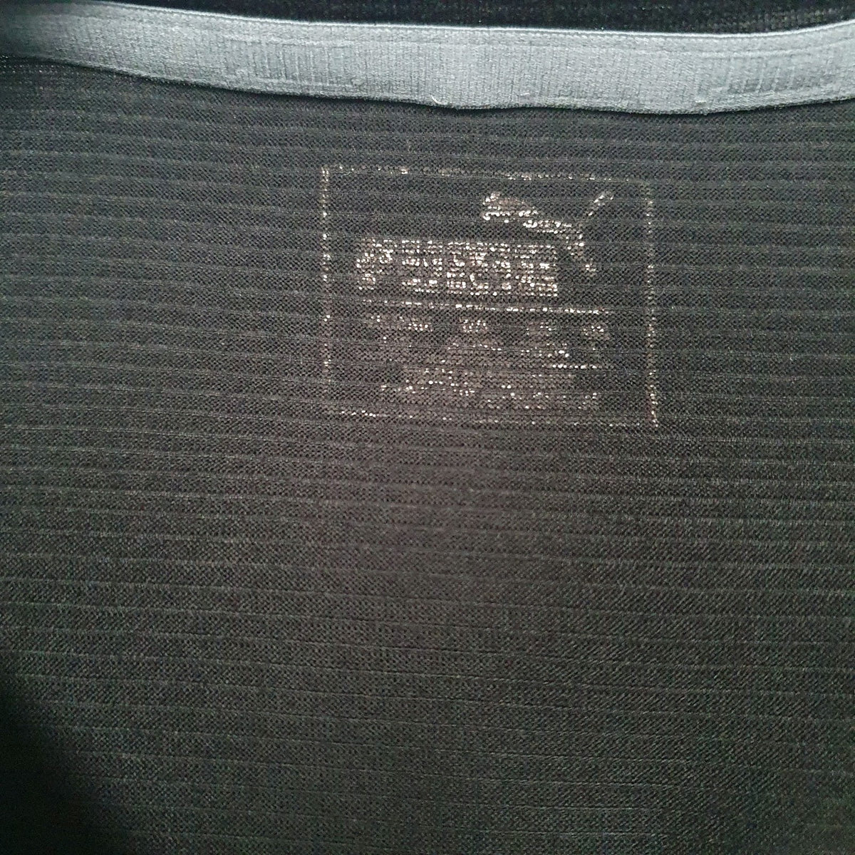 Mens Black Puma Active Wear  T Shirt