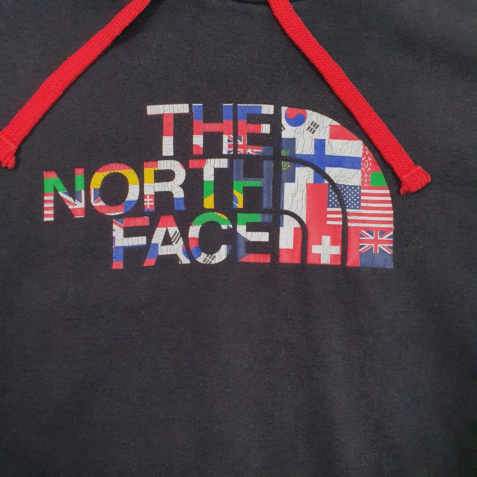 Mens Black The North Face Spellout Hoodie Jumper