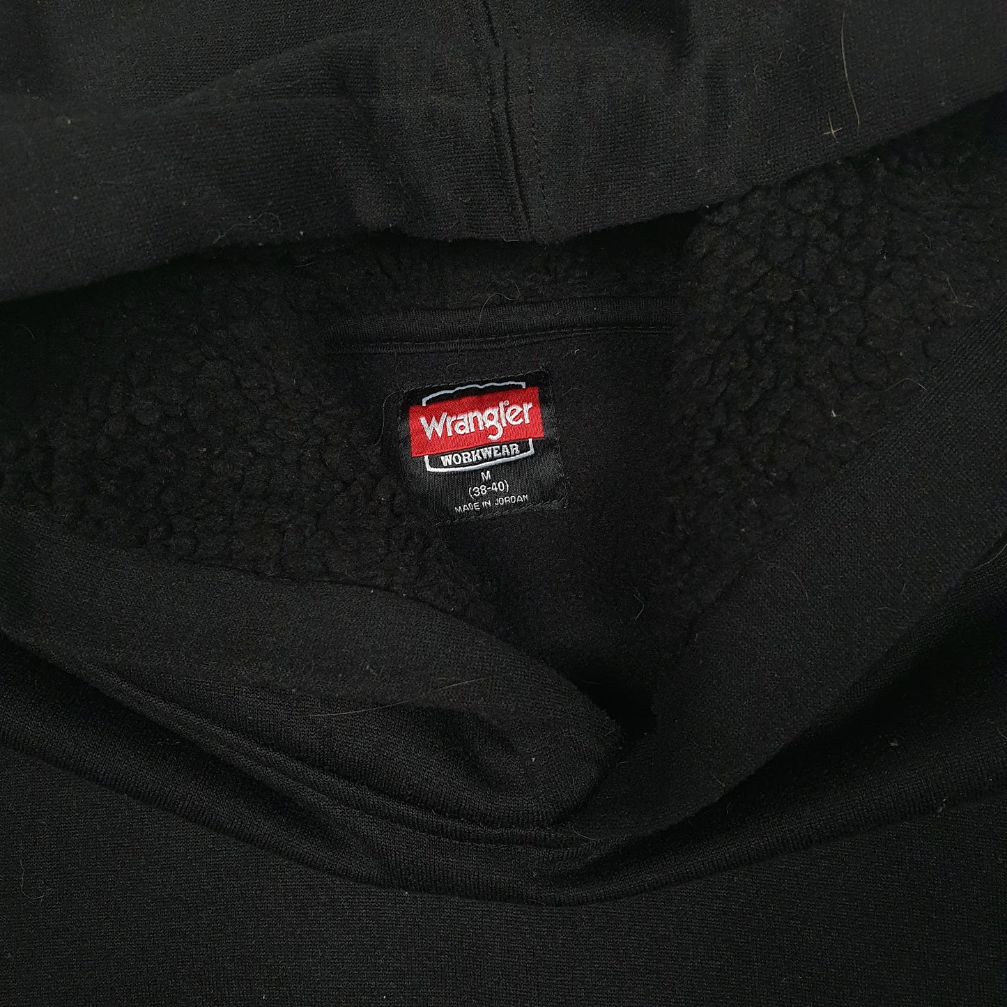 Mens Black Wrangler  Hoodie Jumper