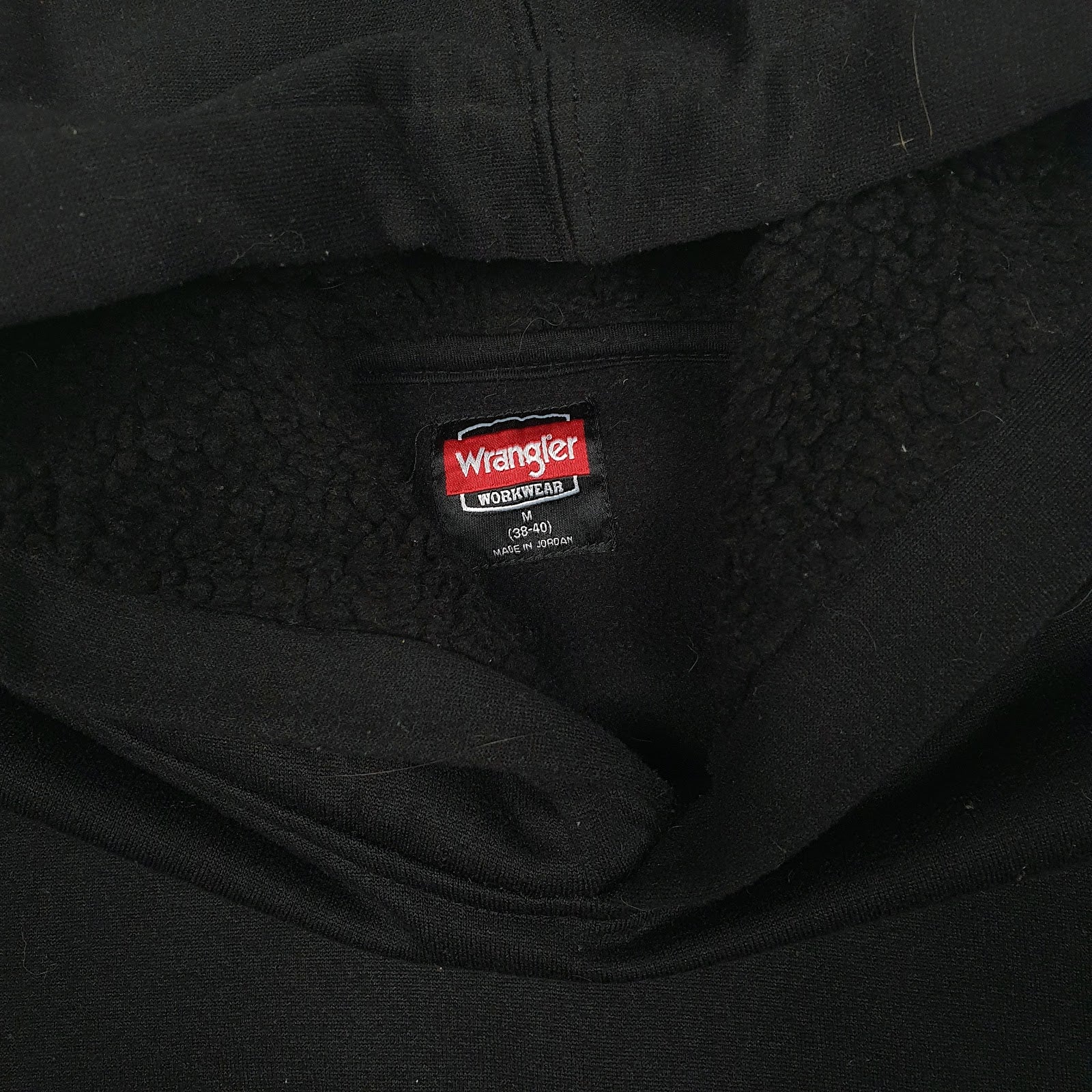 Mens Black Wrangler  Hoodie Jumper