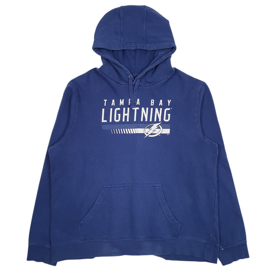 Mens Blue NHL Tampa Bay Lightning Hoodie Jumper