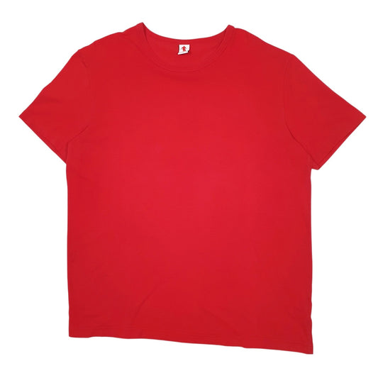 Mens Red Bikkembergs  Short Sleeve T Shirt