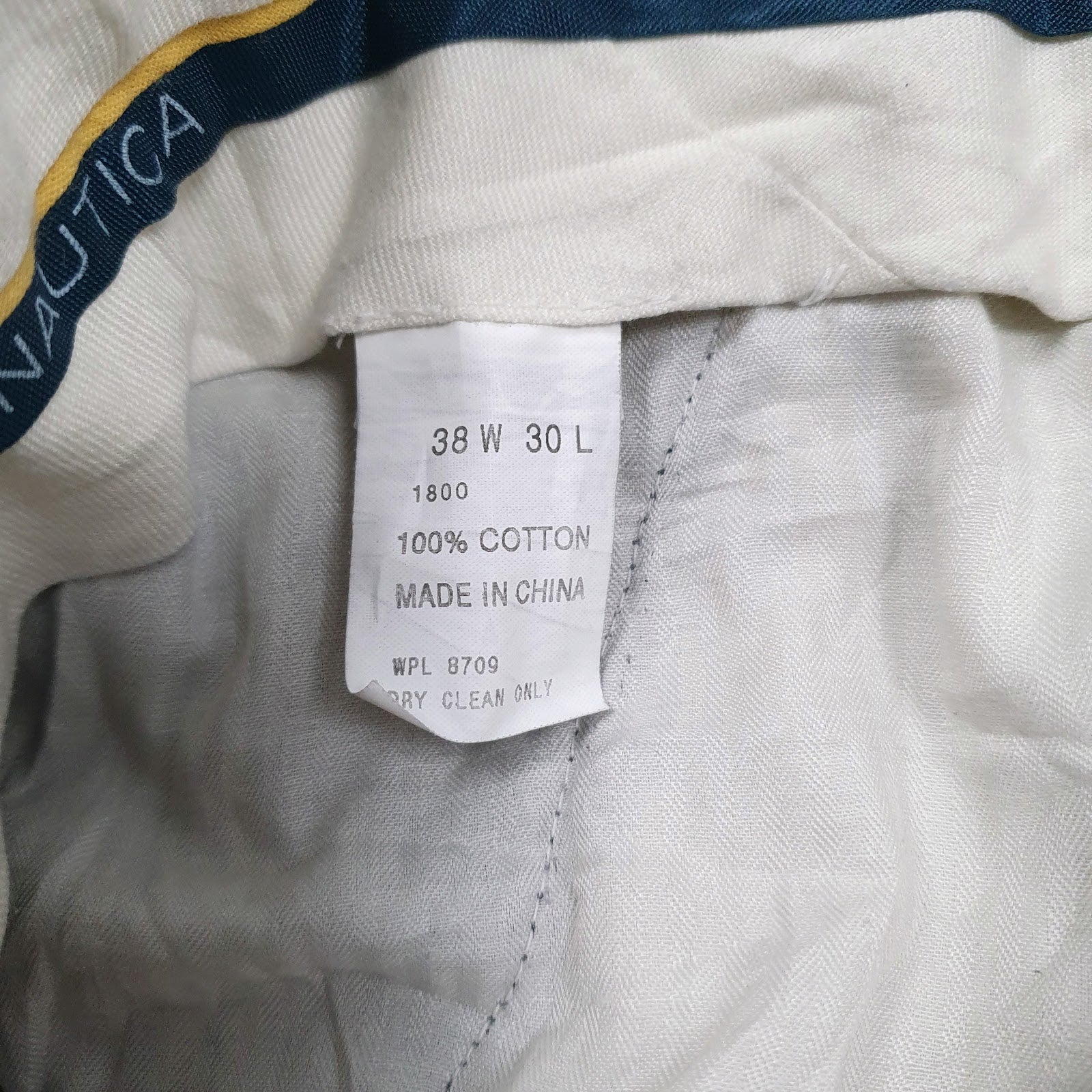 Mens Black Nautica Pleated  Trousers