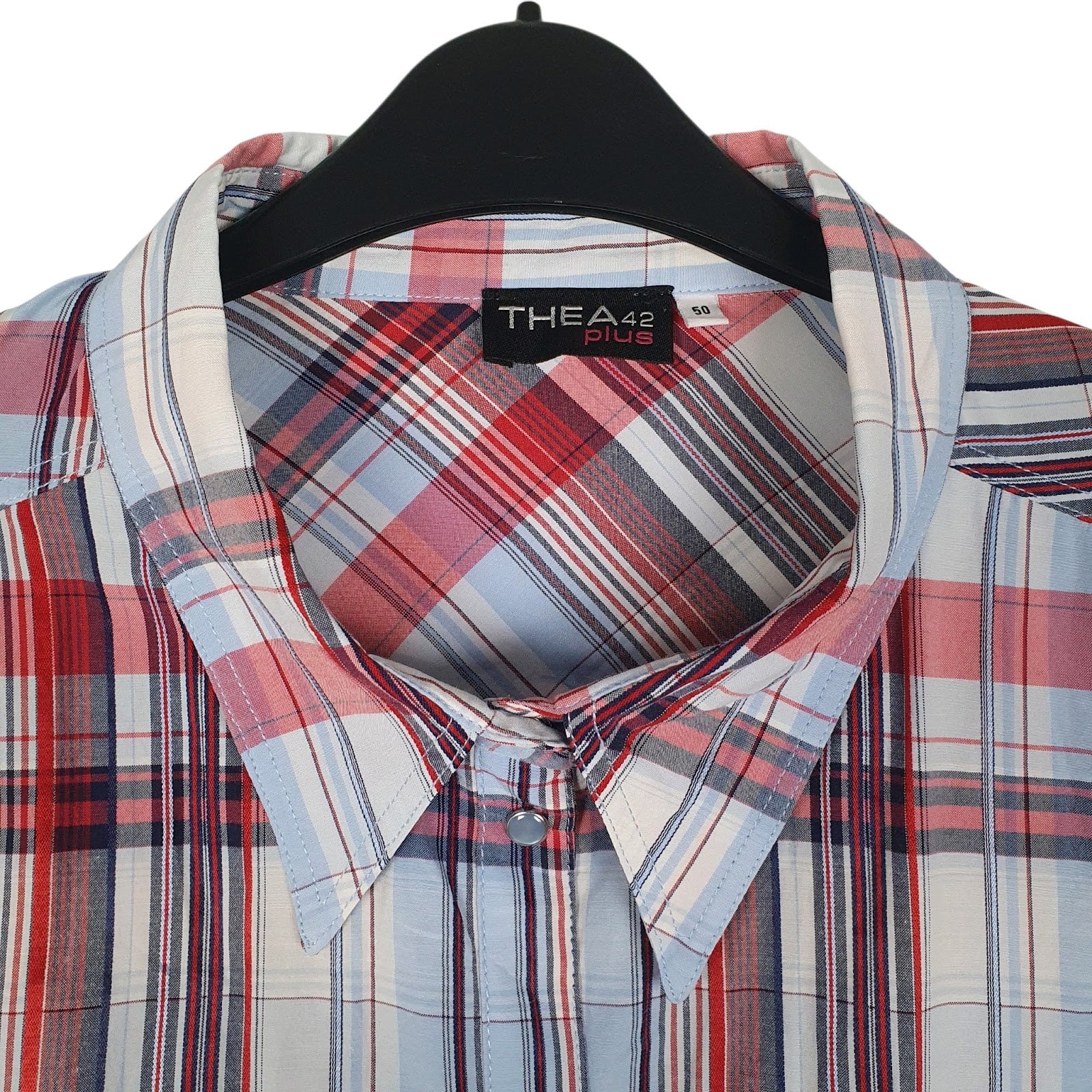 Womens Red The A42 Western Plaid  Shirt