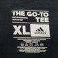 Mens Black Adidas Spellout  T Shirt