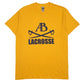Mens Yellow Gildan AB Lacrosse Short Sleeve T Shirt