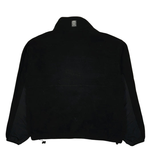 Mens Black Timberland Performance Vintage 90s Made In USA Full Zip Jumper
