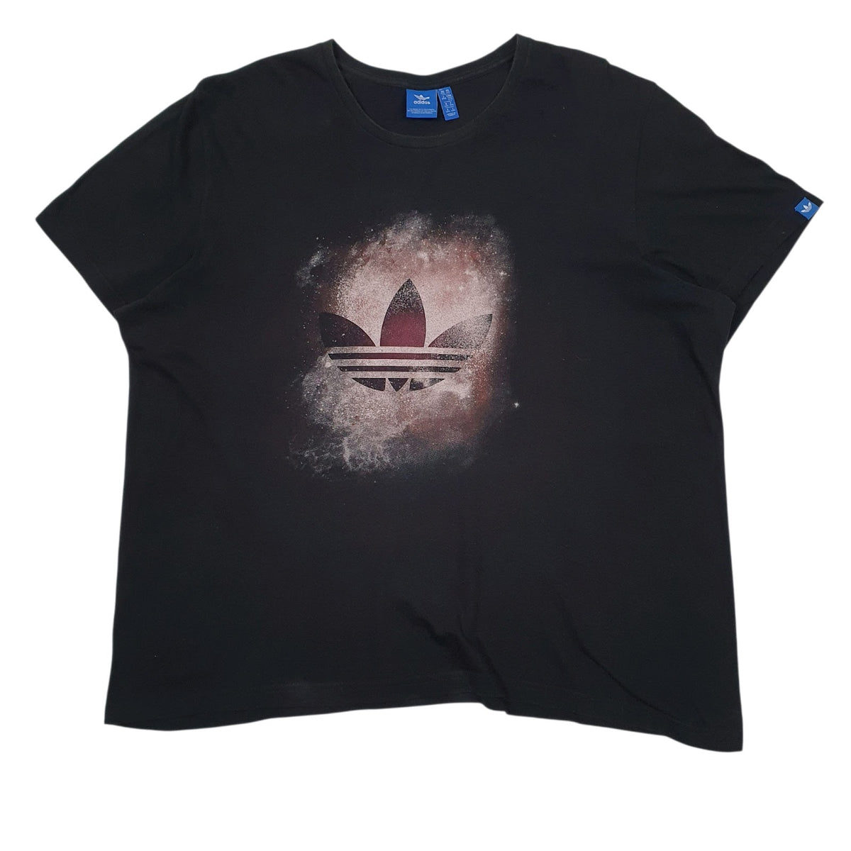 Mens Black Addidas  Short Sleeve T Shirt
