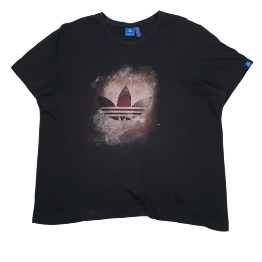 Mens Black Addidas  Short Sleeve T Shirt