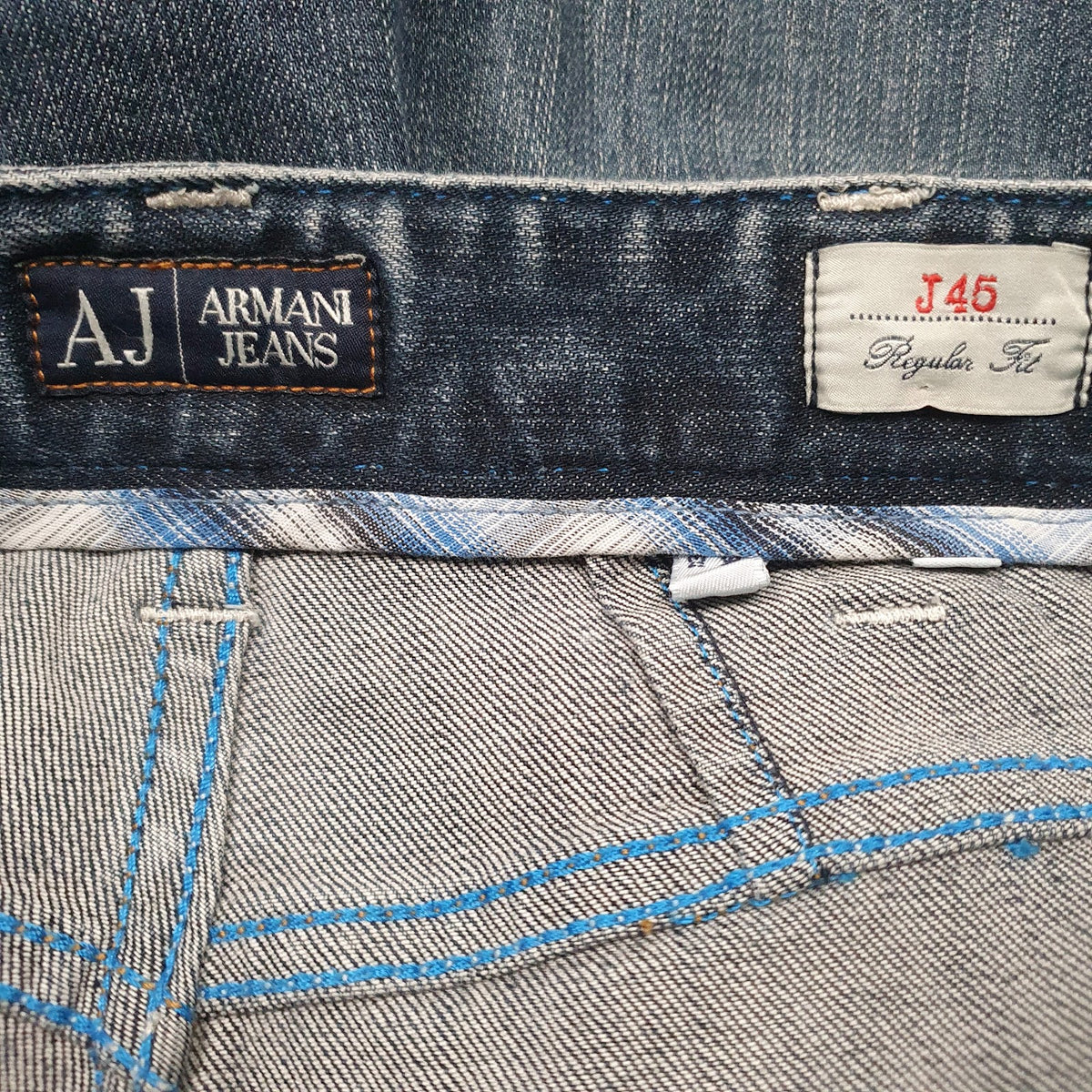 Mens Blue Armani   Jeans