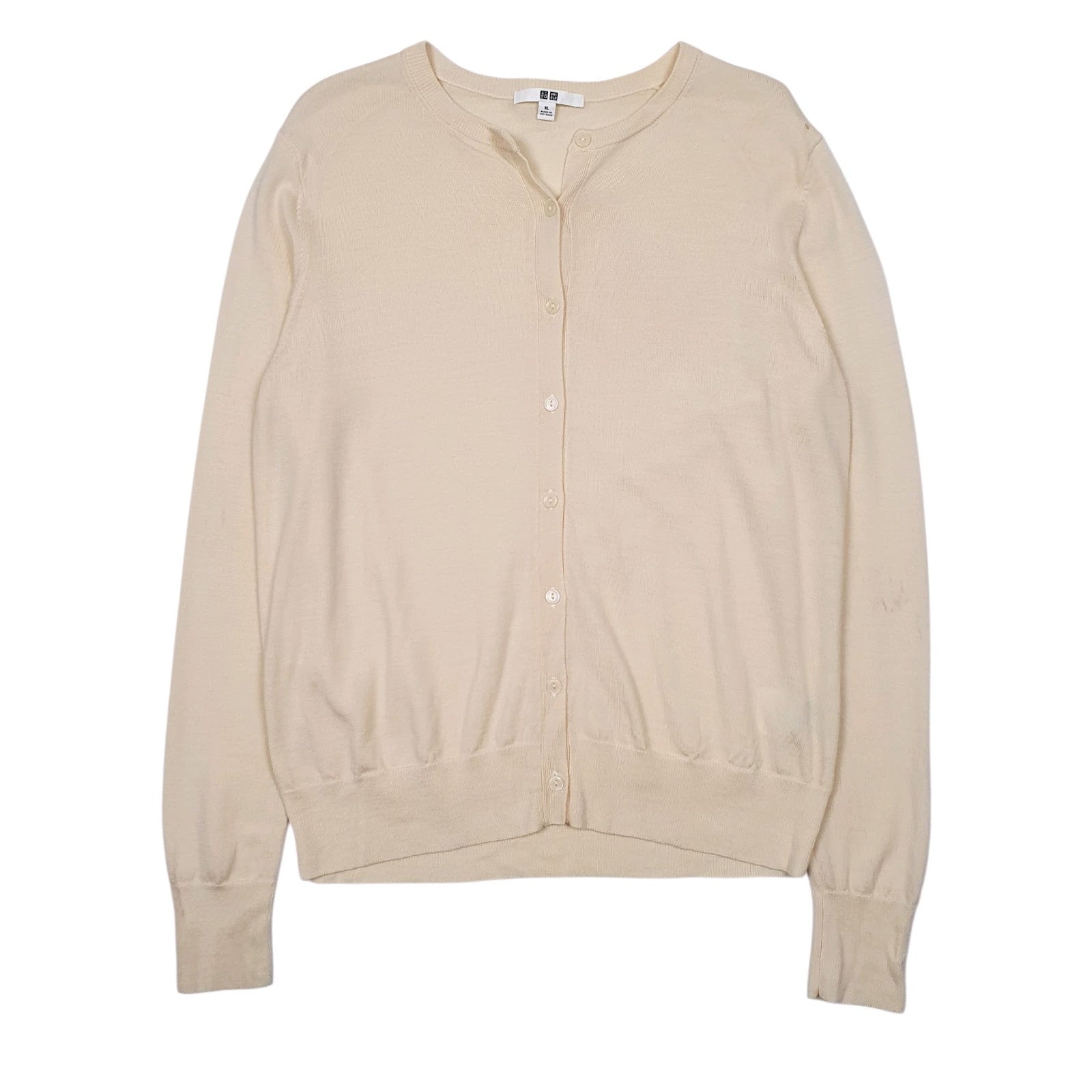 Womens Yellow Uniqlo  Cardigan Jumper