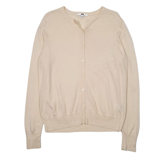 Womens Yellow Uniqlo  Cardigan Jumper