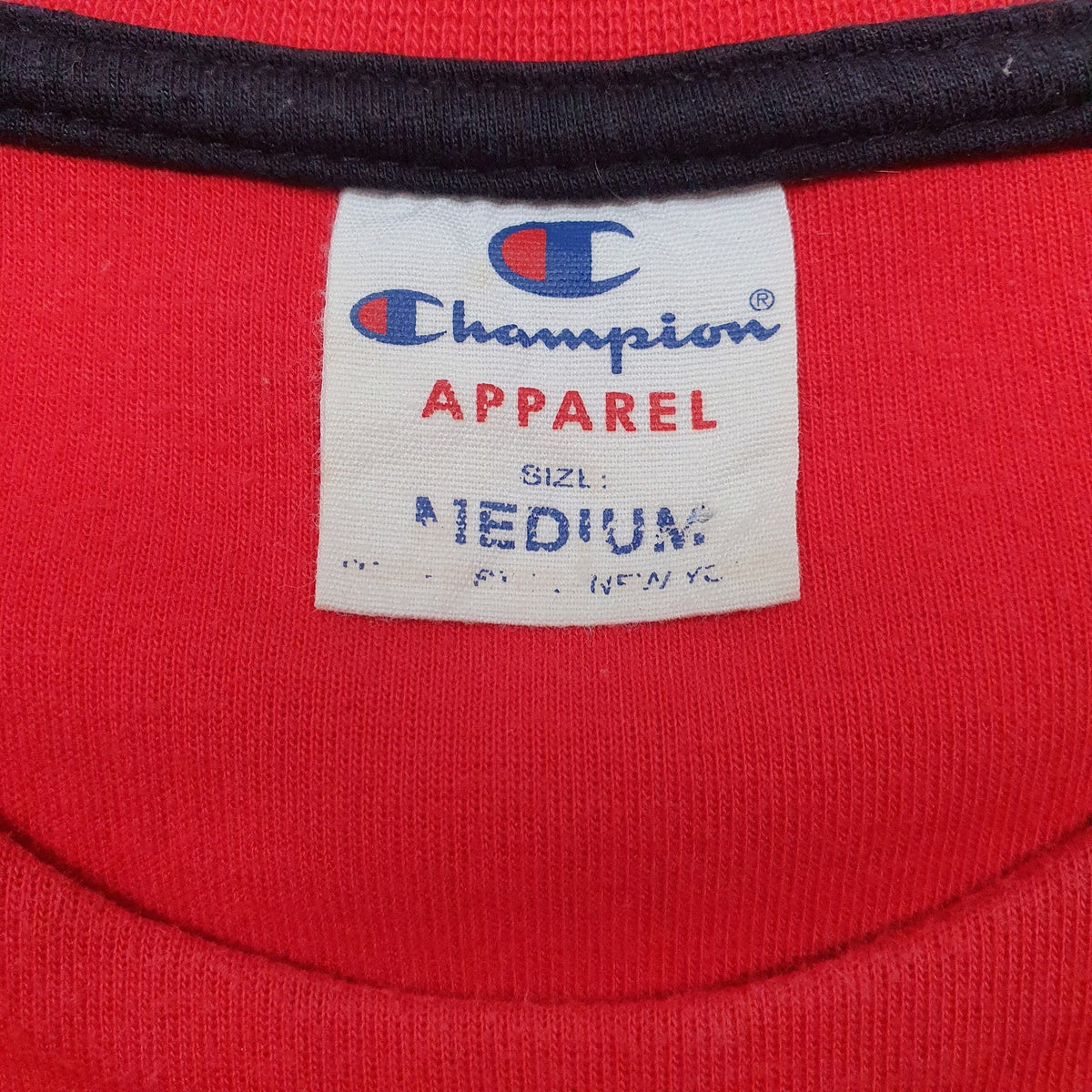 Mens Red Champion  Crewneck Jumper