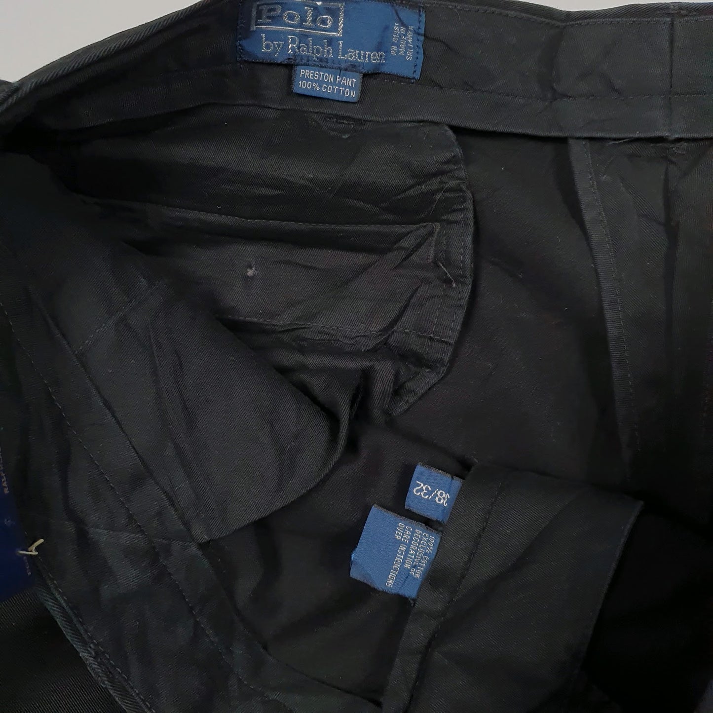 Mens Black Polo Ralph Lauren Preston Pant  Trousers