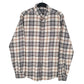Mens Grey Eddie Bauer Flannel Long Sleeve Shirt