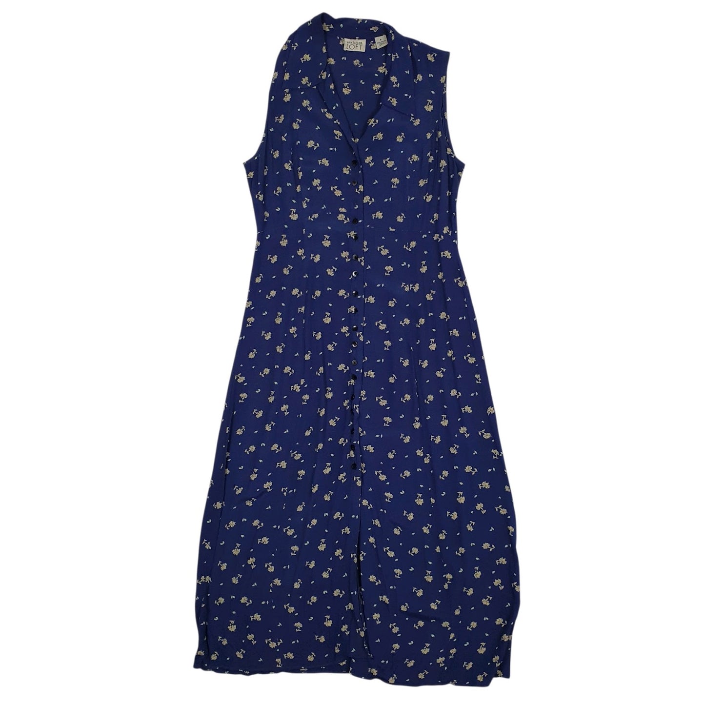 Womens Navy Ann Taylor Loft  Sleeveless Dress