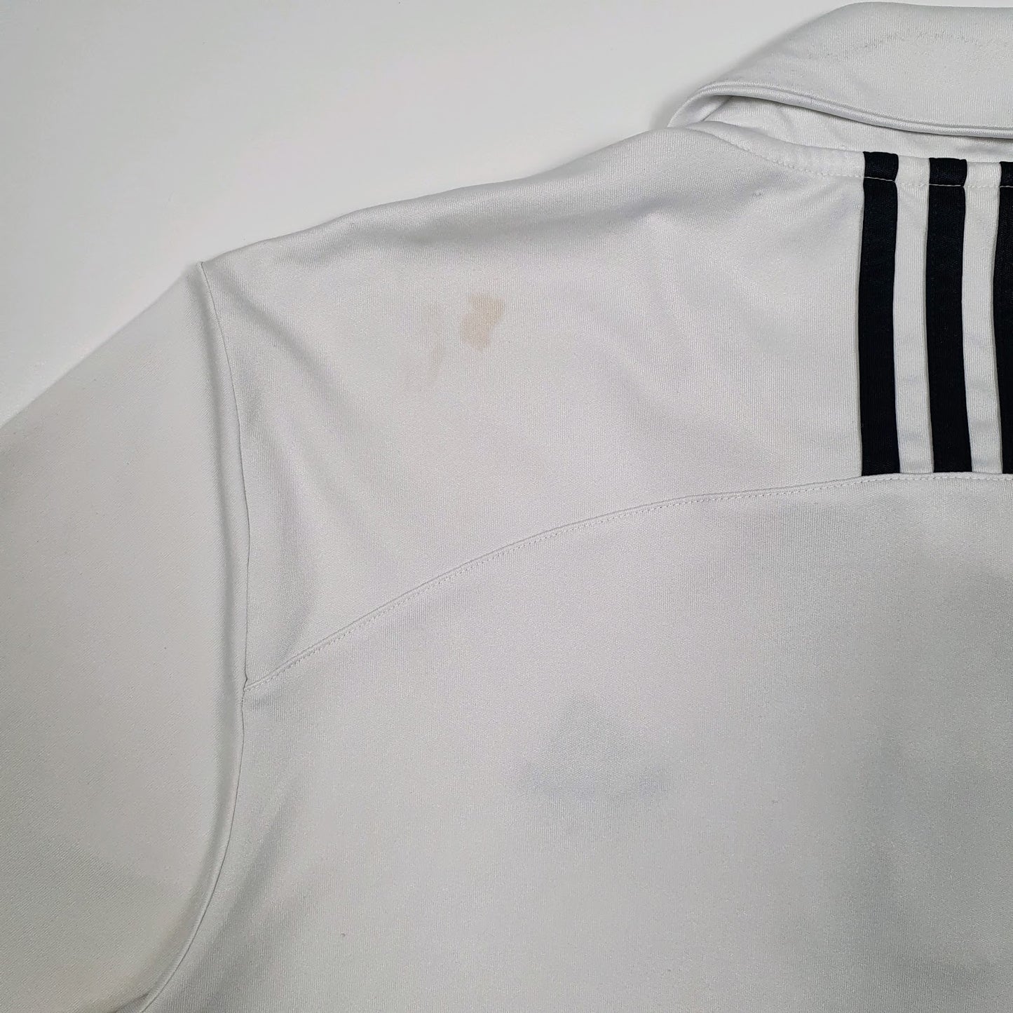 Mens White Adidas Golf Activewear Cardigan Polo Shirt