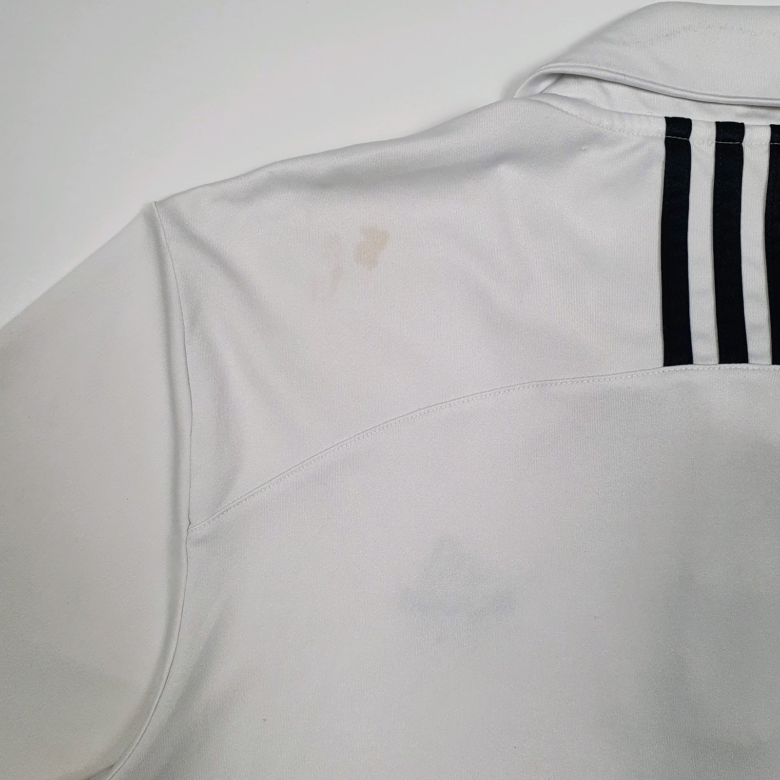 Mens White Adidas Golf Activewear Cardigan Polo Shirt