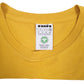 Mens Yellow Diadora Spellout  T Shirt