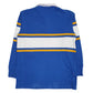 Mens Blue Uniform Basics Rugby Crewneck Polo Shirt