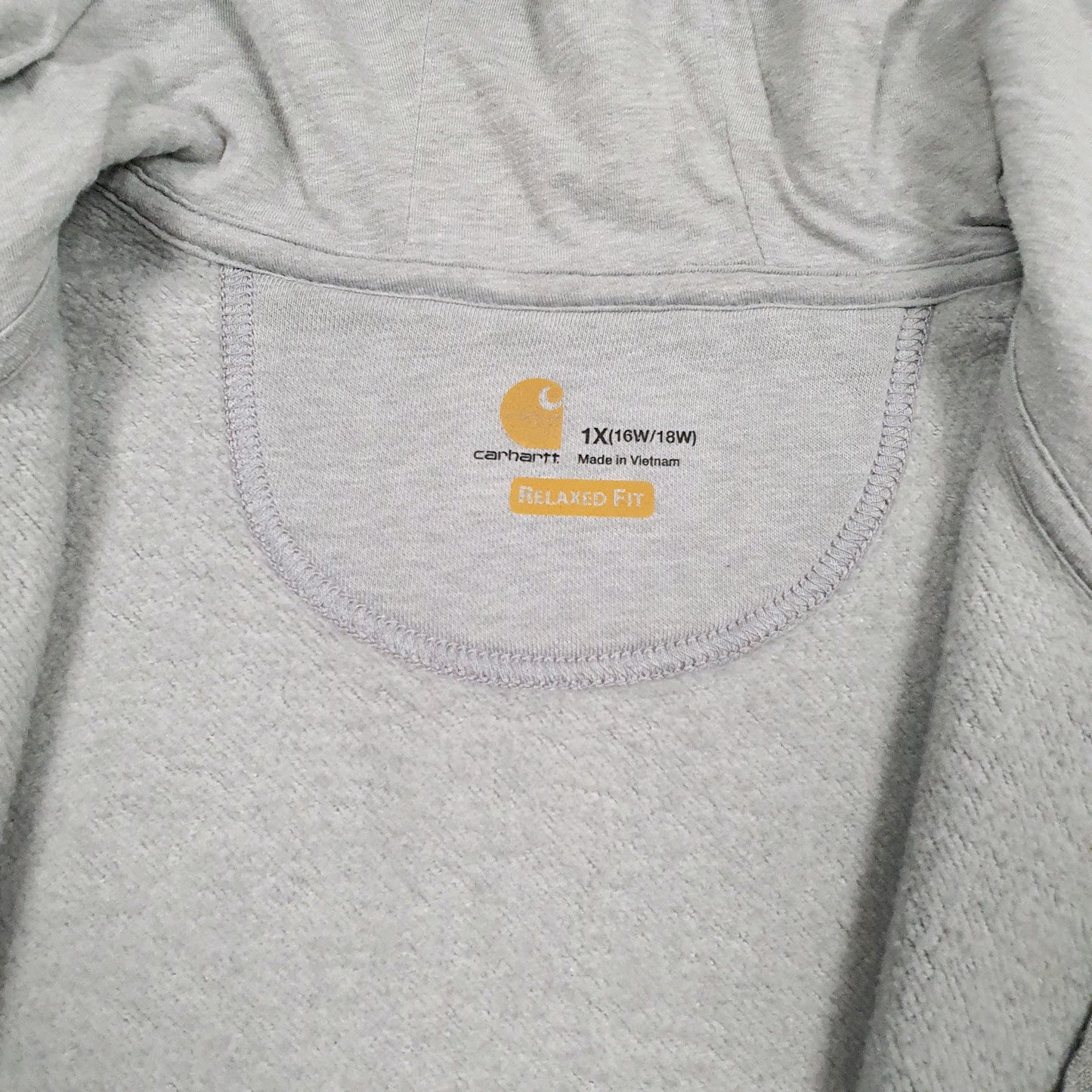 Womens Grey Carhartt  Full Zip Jumper