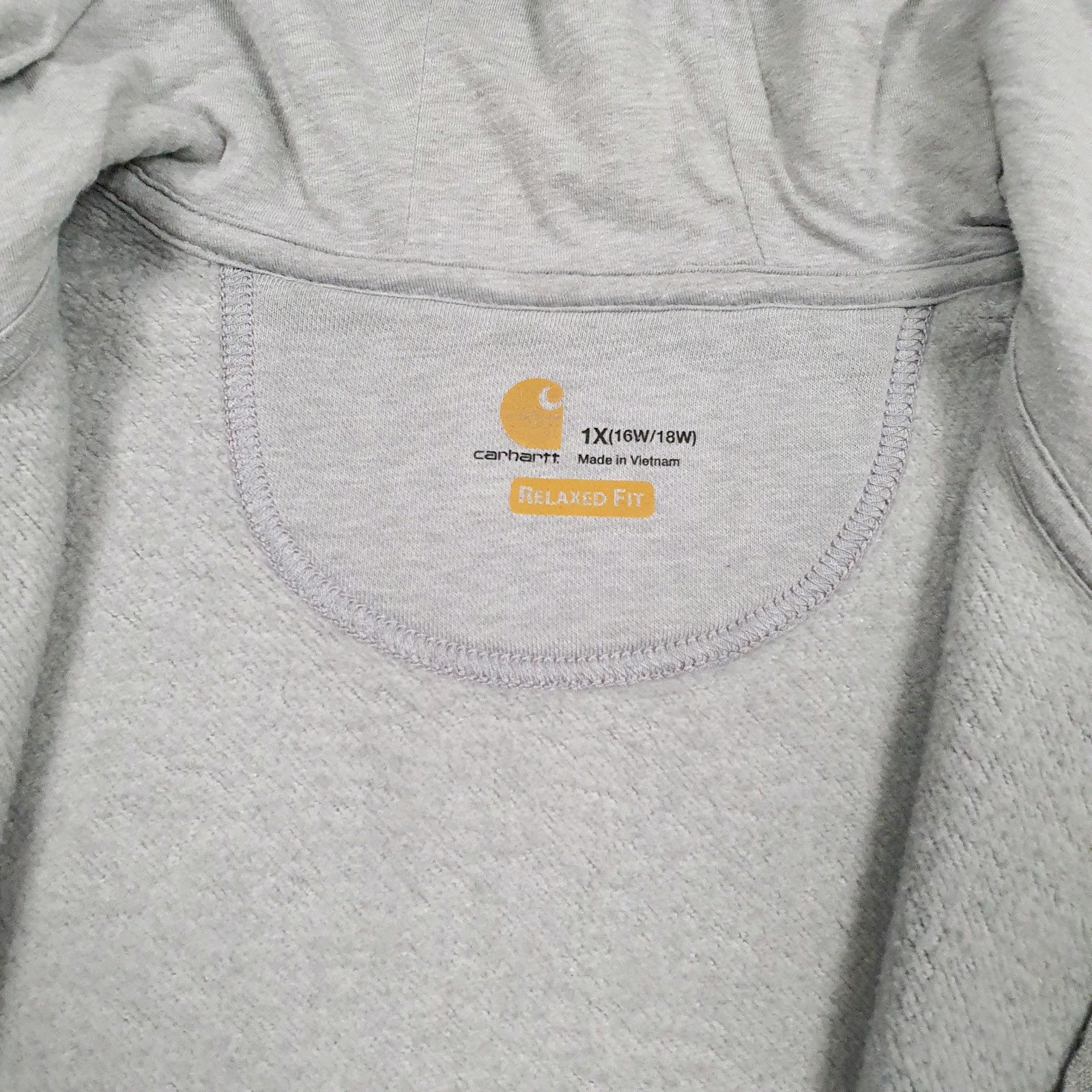 Womens Grey Carhartt  Full Zip Jumper