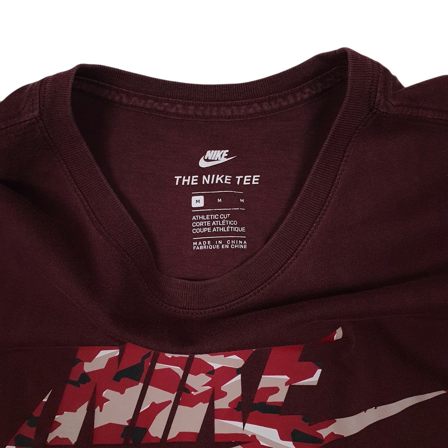 Mens Burgundy Nike   T Shirt